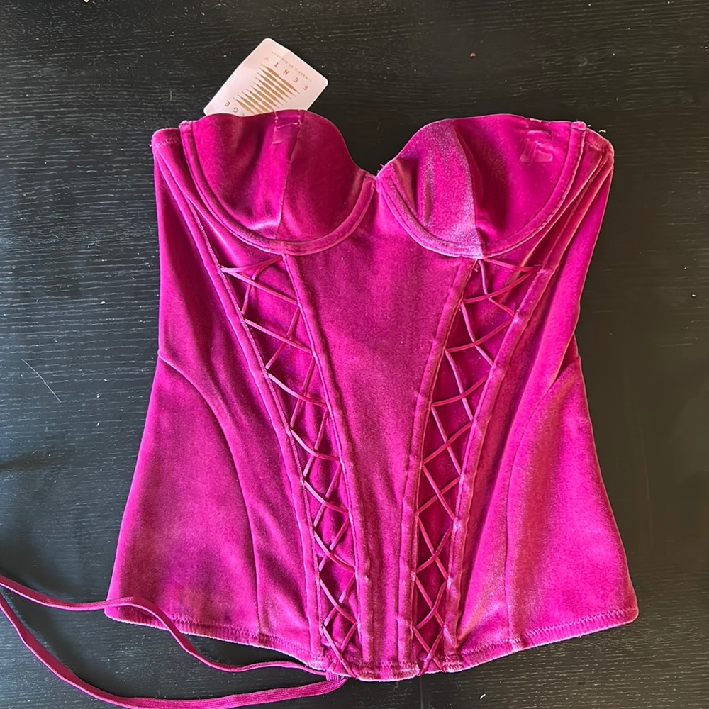 Velvet corset